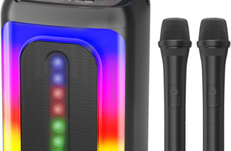 Karaoke Machine 2 Microphones for Adults Kids: Portable Karaoke Machine with Kar