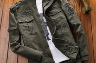 Men’s Jacket Coat Parkas Outwear   Cotton Spring Military Jackets Collar UK $