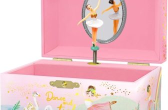 Musical Ballerina Jewellery Box for Girls – Kids Music Box with Spinning Ballet
