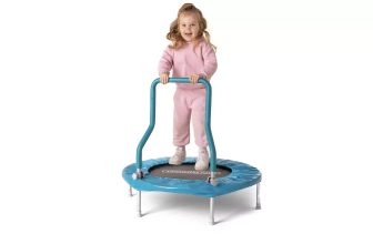 Sportspower Junior Trampoline 3ft Blue Handle Indoor & Outdoor Foldable Steel