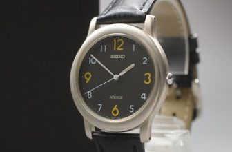 Vintage 1993 Near MINT Seiko Avenue 7N01-7090 Black Quartz Mens Watch JDM JAPAN