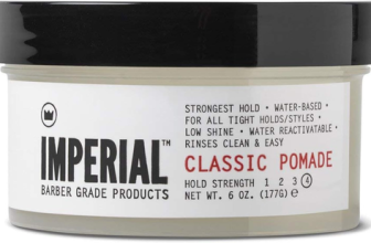 Barber Classic Pomade 6Oz, Water-Based Hair Pomade for Men, Strong Hold Low Shin