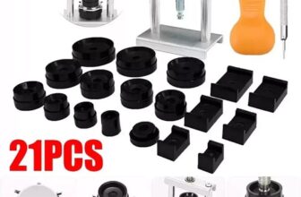 21PCS Watch Back Press Tool Kit with Fitting Dies Watch Case Repair Tool Kit