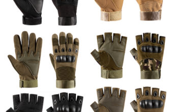1pair Gloves Rubber Knuckle Motorcycle Full Finger Gloves Combat Tactical
