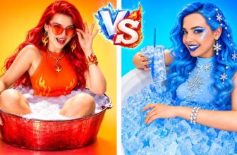 FIRE GIRL vs ICE GIRL! 100 Crazy Makeovers & Challenges