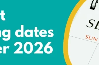 Important Accounting Dates September 2026
