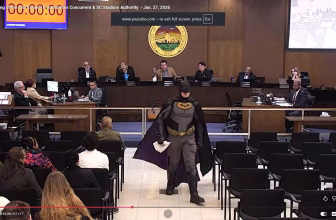 Batman at City Council – the Center for Artistic Activism