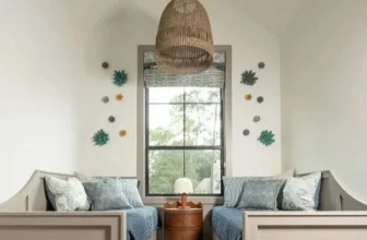 BEFORE AND AFTER – Upstairs Bunk Room and Guest Room — DESIGNED