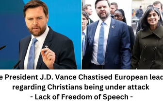 J.D Vance Stands Up for E.U Christians ‘Prayer Under Attack’ –