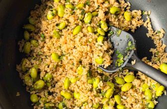 High-Protein Edamame Garlic Rice – My Food Story