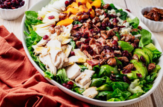 Fall Harvest Cobb Salad with Apple Cider Vinaigrette