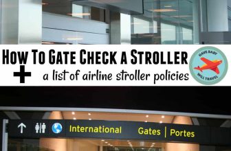 Gate Checking Stroller Tips + Airline Policies