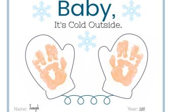 Winter Handprint Craft for Babies, Toddlers & Preschoolers [Printable]