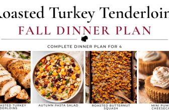 Roasted Turkey Tenderloins Fall Dinner Plan