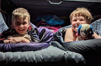 Can you sleep a family of four in a Defender?