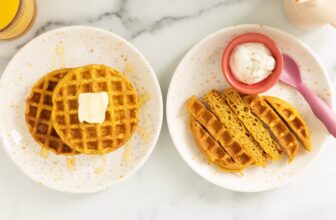 Favorite Pumpkin Waffles – Yummy Toddler Food
