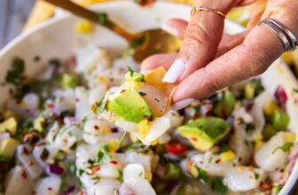 Scallop Ceviche • Fresh, Citrusy and Easy Ceviche Recipe • Two Purple Figs