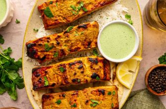 Tandoori Salmon (Oven-Roasted with Broiler Char)