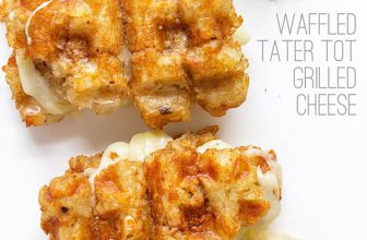 Waffled Tater Tot Grilled Cheese