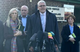 DUP’s Robinson claims Sinn Féin is trying to ‘goad’ him into collapsing Stormont