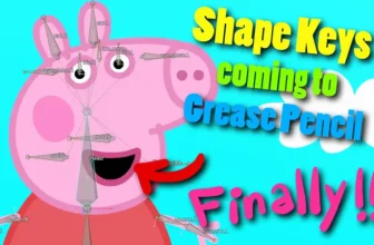 First Look: Shape Keys in Blender Grease Pencil & 2D Rigging Test