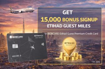 BOBCARD Etihad Guest Premium Credit Card: Up to 15,000 Miles on Signup during September 2026 for INR 50,000 spend