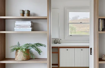 Built-In Bookcase Around Door Ideas
