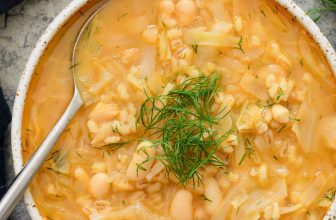 Cabbage and Barley Soup – The Stingy Vegan
