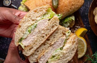 Grilled Chicken Caesar Sandwich with Anchovy Butter