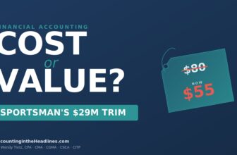 | Why does Sportsman’s Warehouse “take the markdowns” before the season ends?Accounting in the Headlines
