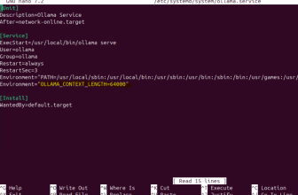 Ollama configurar context 64000