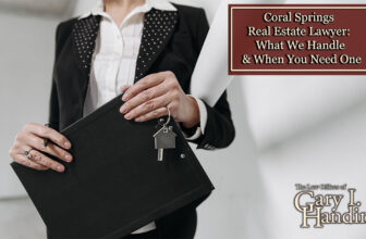 What Can A Coral Springs Real Estate Lawyer Do For Me?