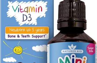 Natures Aid Vitamin D3 Mini Drops for Infants and Children, Sugar Free – 50ml