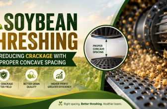 Soybean Threshing Reducing Crackage with Proper Concave Spacing