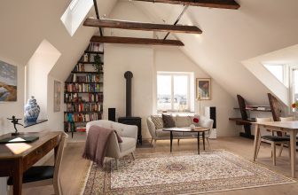 〚 Bright attic in Stockholm with stainless steel kitchen (64 sqm) 〛 ◾ Photos ◾ Ideas ◾ Design