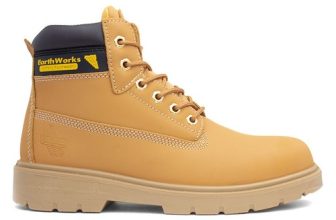 EarthWorks Mens Safety Footwear Honey Adults Boots Lace Ankle Hammer SIZE