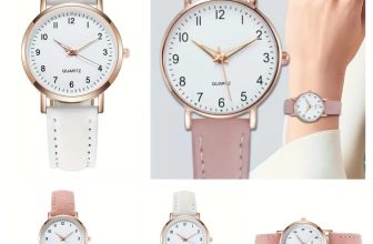 Watch For Ladies Women Girls Fashion Leather Strap Quartz Wristwatch Gift UK