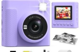 TIATUA Kids Camera Instant Print 2.4” Instant Camera for Kids 32G Card Digital