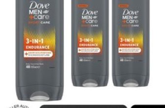Dove Men+Care Hair, Face & Body Wash, 3 in 1 Endurance, Micro Moisture, 3x400ml