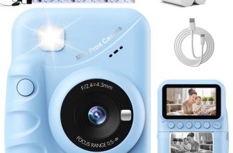 Kids Camera Instant Print, 3.0″ HD Screen 48MP Instant Camera for Kids with 32G