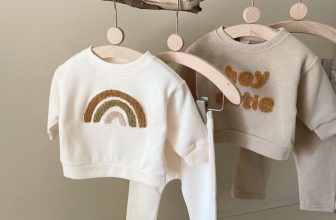 2Pcs Infant Baby Boys Pants Set Casual Rainbow Embroidery Kids Clothes Autumn