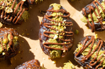 Dubai Chocolate Stuffed Dates | Gimme Delicious