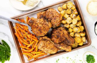Mediterranean Sheet Pan Pork Chops