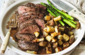 Sirloin Steak with Red Wine Pan Sauce