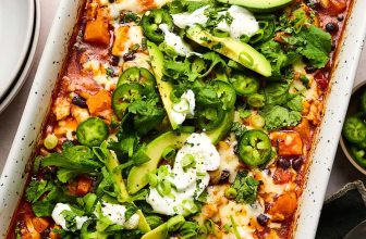 Sweet Potato Chicken Enchilada Bake