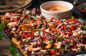 Greek Feta Fries with Ground Lamb + We Cracked the Takeout Sauce