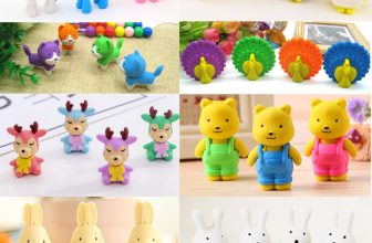 4 – 24pc Novelty Animals Puzzle Erasers Fun Kids Rubbers Party Gift Bag Fillers