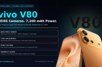 Vivo V80 – Flagship ZEISS Cameras, 7,200 mAh Battery, and OriginOS 7 First Look