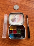 I made a tiny watercolor palette for travel