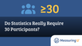 Do Statistics Really Require 30 Participants? – MeasuringU